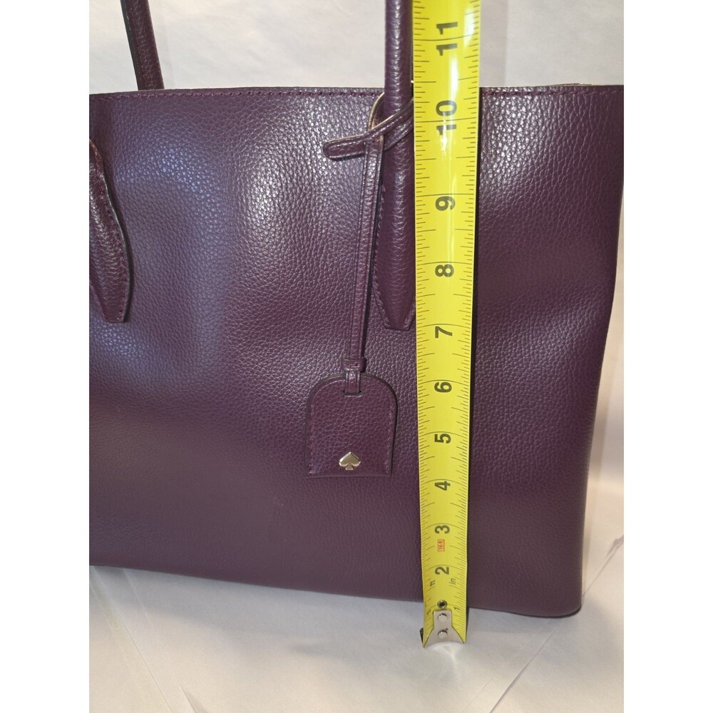 Kate Spade New York Satchel Grape Refined Grain Leather Tote - Picture 11 of 15